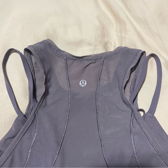 Lululemon Fresh In Mesh Dusky Lavender Tank Top Size 4 - Picture 10 of 12